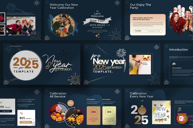 新年活动策划PowerPoint模板 - 顶尖PPT