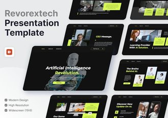 人工智能技术应用发展趋势分析PPT模板 - 顶尖PPT