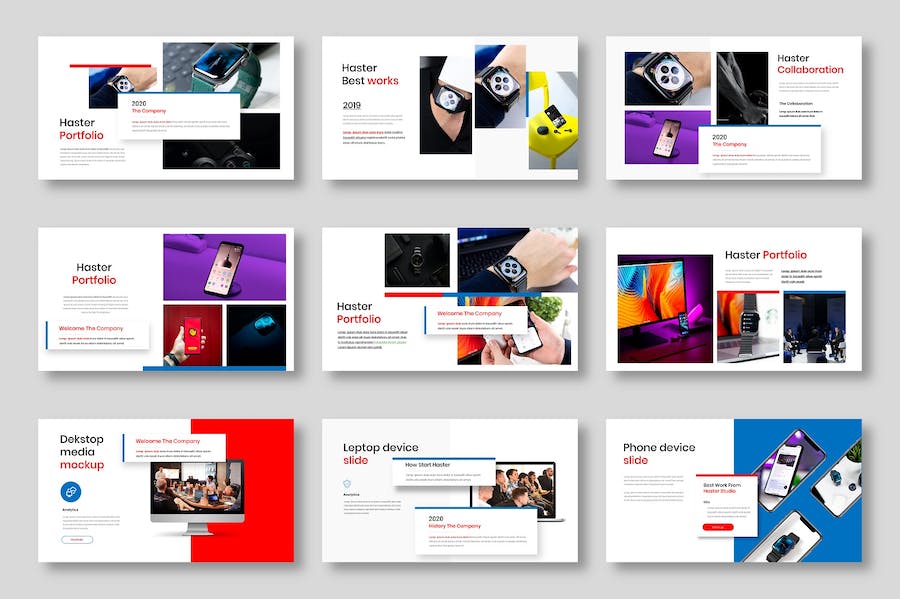 活力商务企业宣传推广Keynote模板 - 顶尖PPT