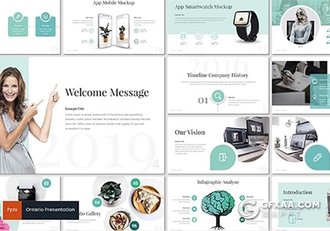 32页5种配色国外精美通用ppt模板 - 顶尖PPT