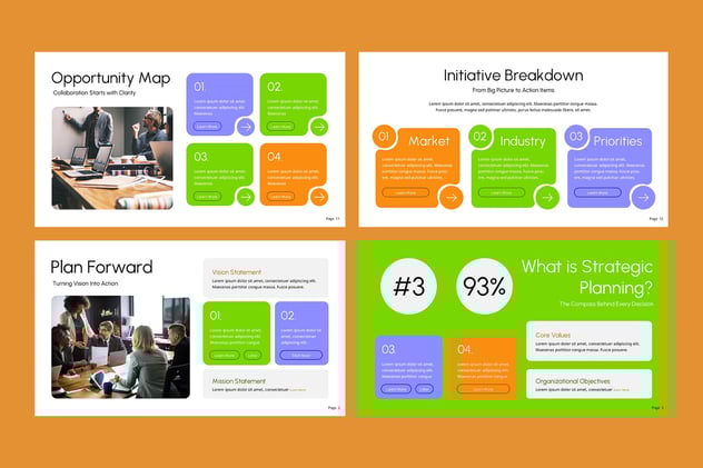 创意策划行业策略分享展示PPT模板 - 顶尖PPT