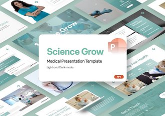 科学医术研究医学论文肺炎预防国外PPT模板 - 顶尖PPT