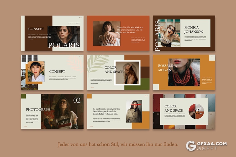 55页简约流行杂志风格Google slides模板 - 顶尖PPT