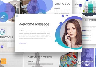 30页5种配色欧美商务Google slides模板 - 顶尖PPT