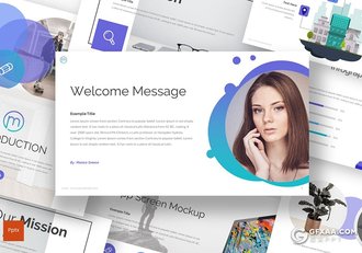 30页5种配色欧美商务ppt模板 - 顶尖PPT