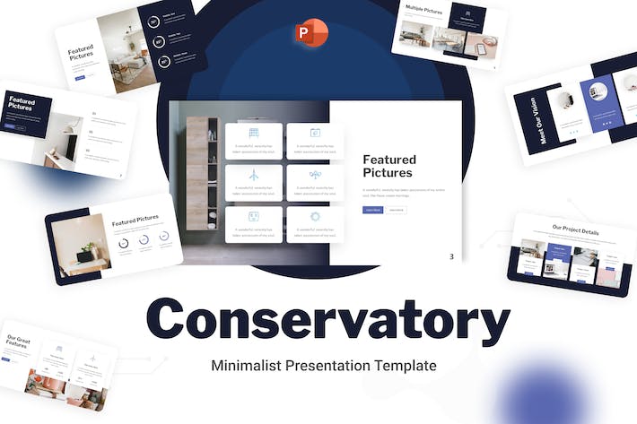 极简室内设计展示产品营销策划商业PPT模板 - 顶尖PPT