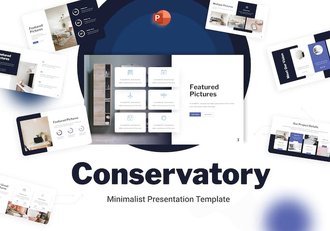 极简室内设计展示产品营销策划商业PPT模板 - 顶尖PPT