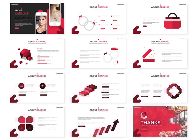 女性视频首饰产品展示keynote模板 - 顶尖PPT