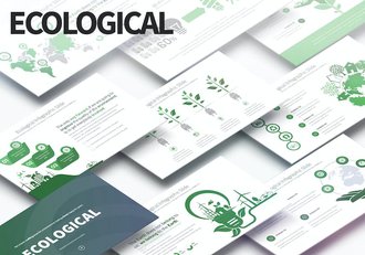 能源生态信息图形PPT模板 - 顶尖PPT