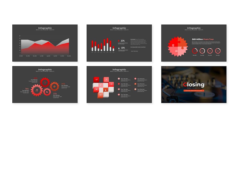 影视媒体创意展示推介Keynote模板 - 顶尖PPT