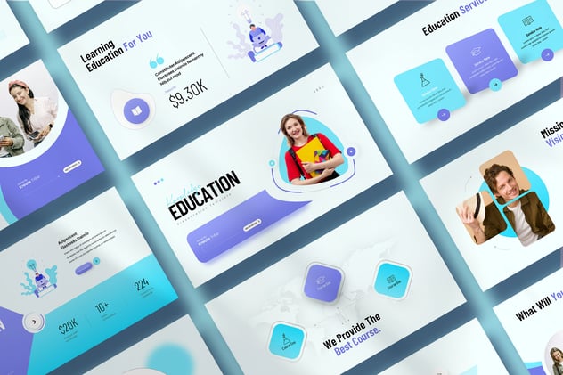 教育大学培训PPT模板 - 顶尖PPT