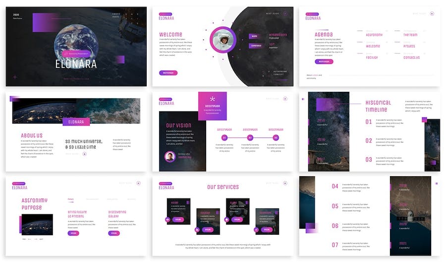 天文学科普教育课程Keynote模板 - 顶尖PPT