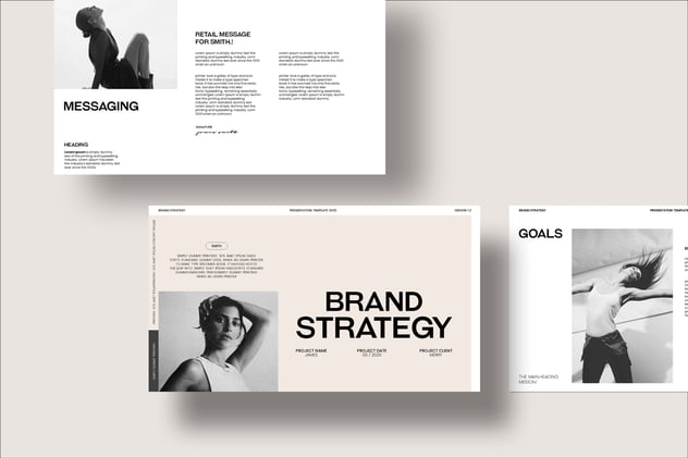 简约时尚风格品牌战略主题keynote模板 - 顶尖PPT