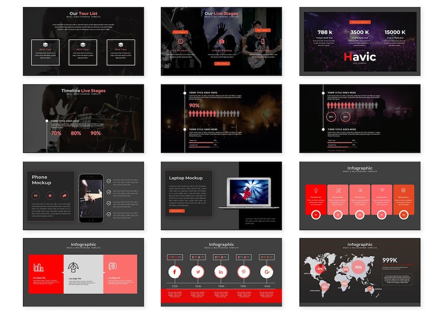 影视媒体创意展示推介Keynote模板 - 顶尖PPT