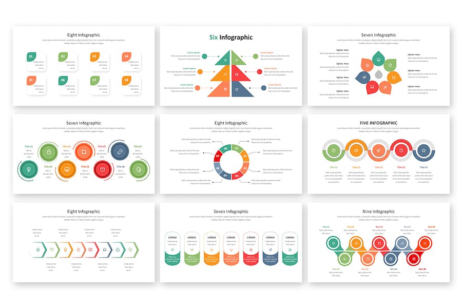信息图表数据统计分析展示PPT模板 - 顶尖PPT