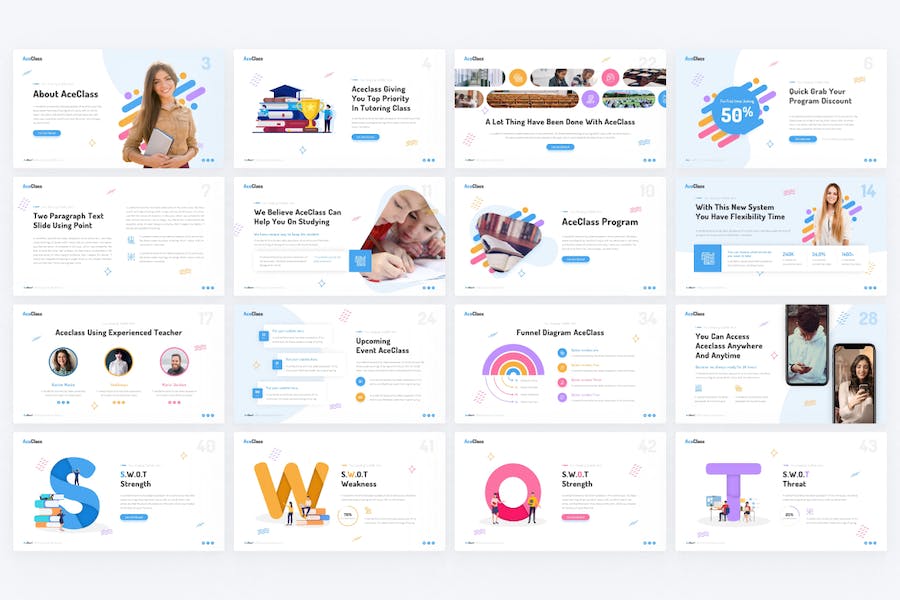 创意精美儿童成长教育课件教育主题keynote模板 - 顶尖PPT