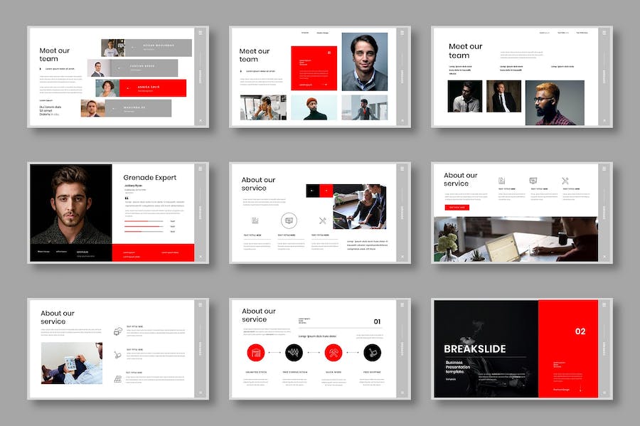 创意爆炸式商务项目路演推介Keynote模板 - 顶尖PPT