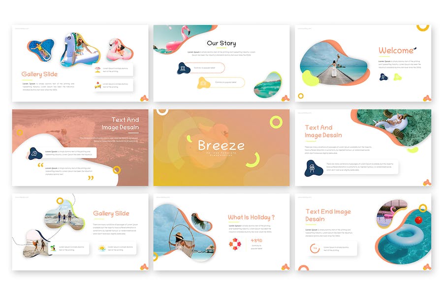 微风清新创意商业演讲Keynote模板 - 顶尖PPT