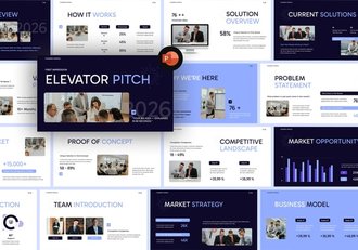 电梯产品融资创业演讲PPT模板 - 顶尖PPT