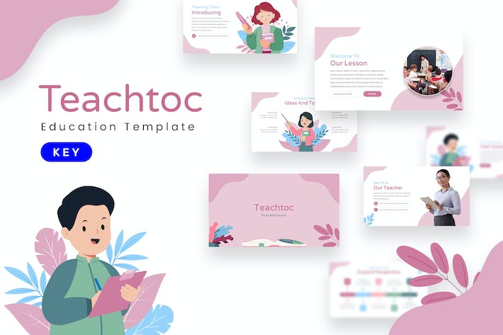 教育培训授课主题Keynote模板 - 顶尖PPT