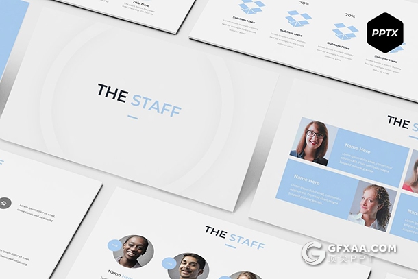 30页5种配色集团人员架构ppt模板 - 顶尖PPT