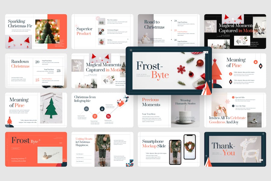 圣诞节品牌推广PPT模板 - 顶尖PPT