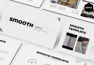 30页5种配色欧美简约大气ppt模板 - 顶尖PPT