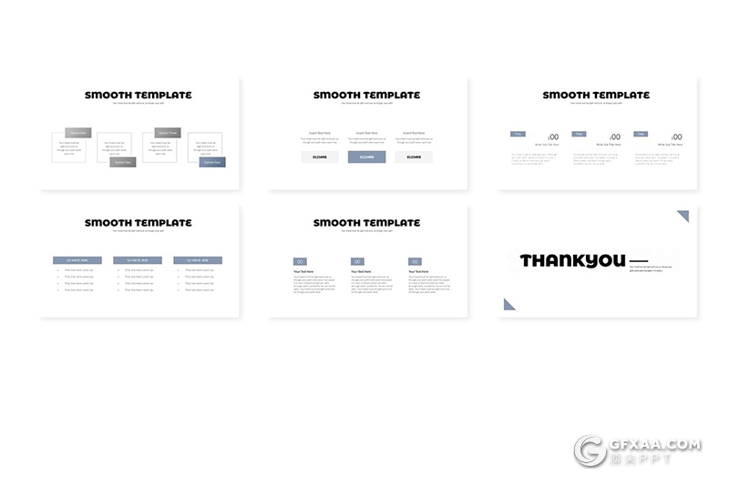 30页5种配色欧美简约大气ppt模板 - 顶尖PPT