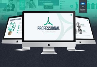 扁平化国外商业公司介绍业务展示keynote模板 - 顶尖PPT