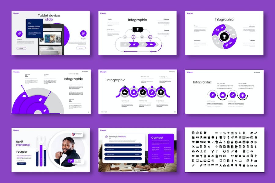 商务团队展示项目合作PPT模板 - 顶尖PPT