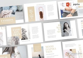 30页简约时尚流行风格PPT模板 - 顶尖PPT