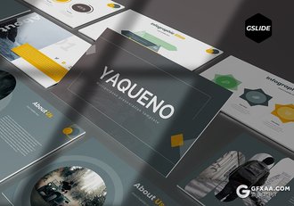 30页5种配色欧美商务通用Google slides模板 - 顶尖PPT