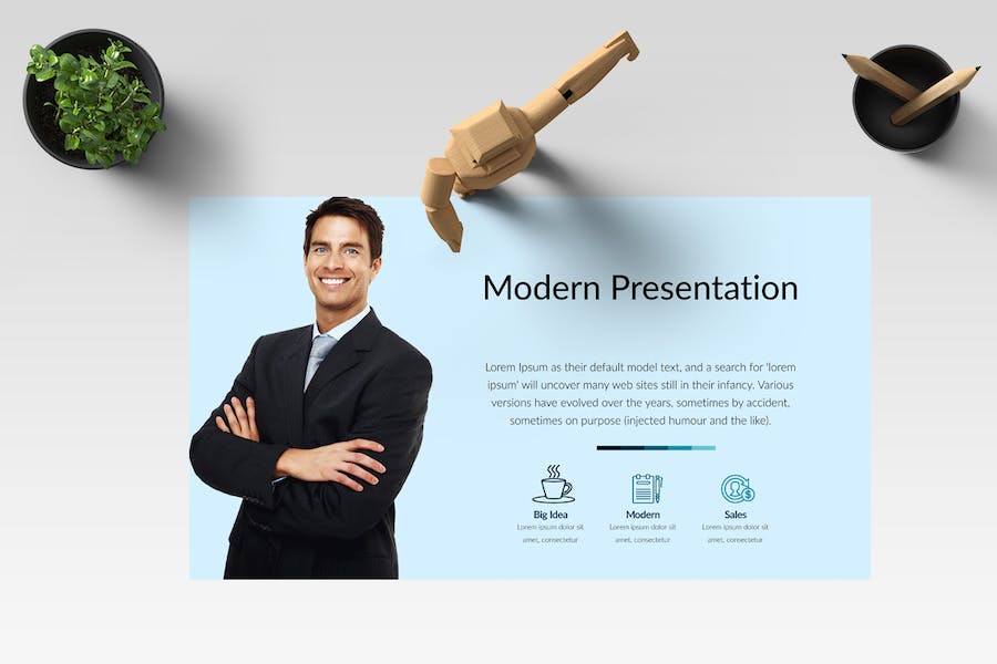 商务企业团队协作展示介绍PPT模板 - 顶尖PPT