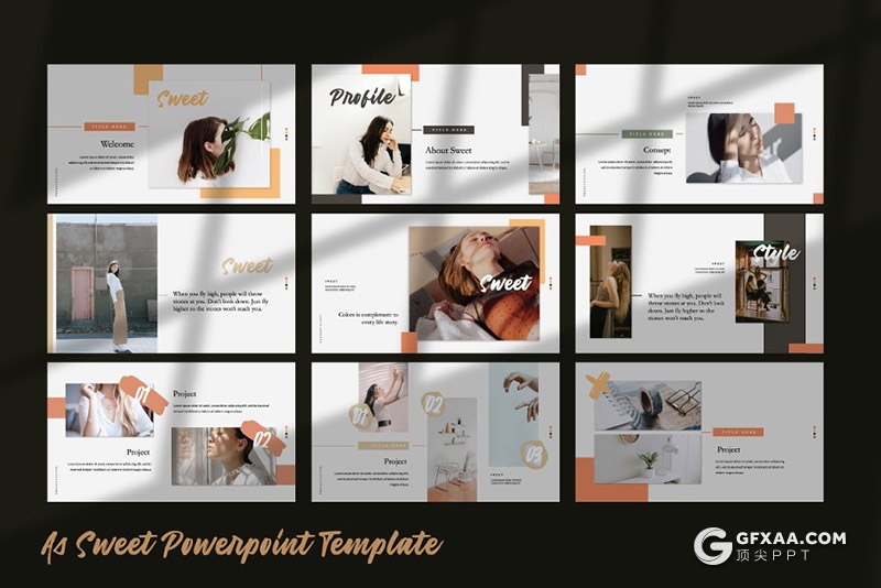 54页文艺唯美风格keynote模板 - 顶尖PPT