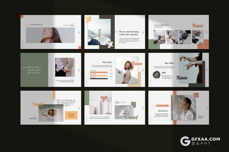 54页文艺唯美风格keynote模板 - 顶尖PPT