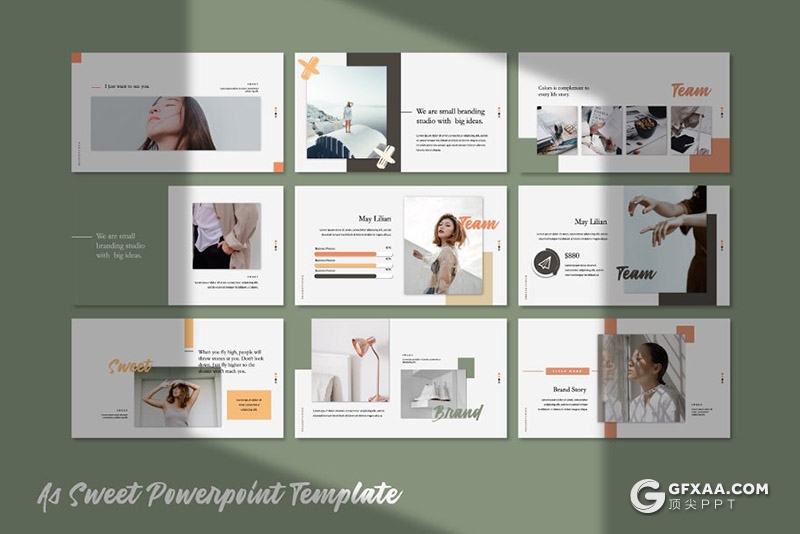 54页文艺唯美风格keynote模板 - 顶尖PPT