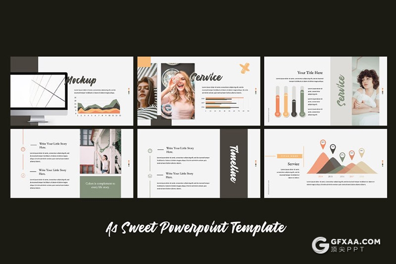 54页文艺唯美风格keynote模板 - 顶尖PPT