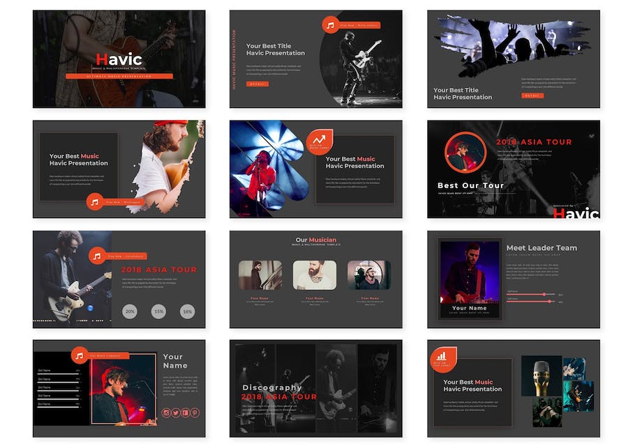 影视媒体创意展示推介Keynote模板 - 顶尖PPT