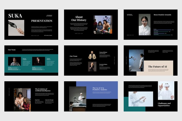 人工智能商业主题keynote模板 - 顶尖PPT