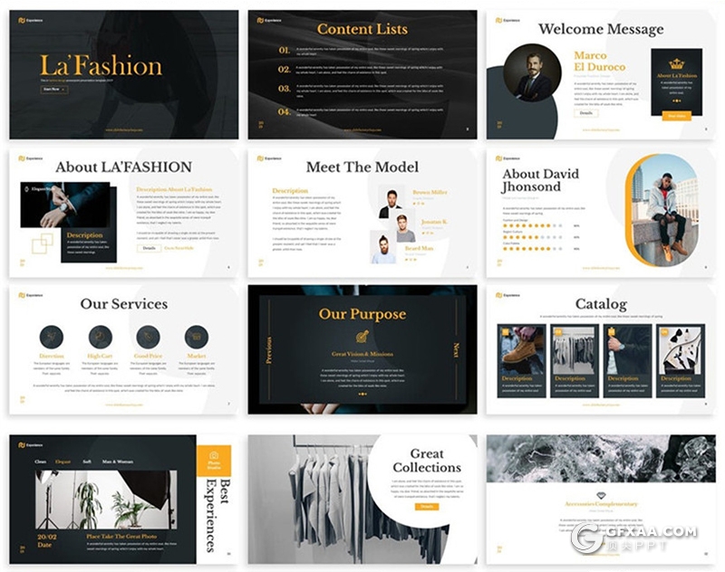 30页3种配色扁平化商务风格PPT模板 - 顶尖PPT