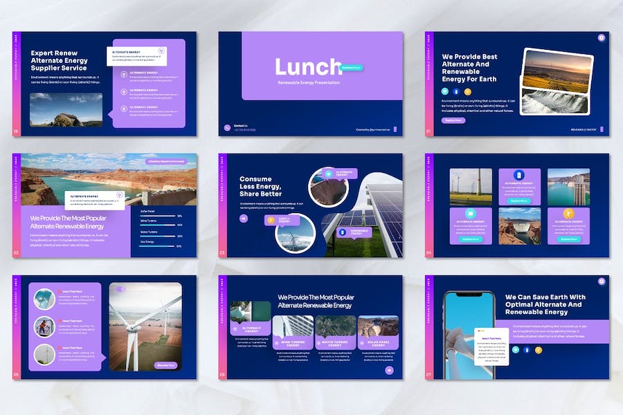 可再生能源绿色环保主题Keynote模板 - 顶尖PPT
