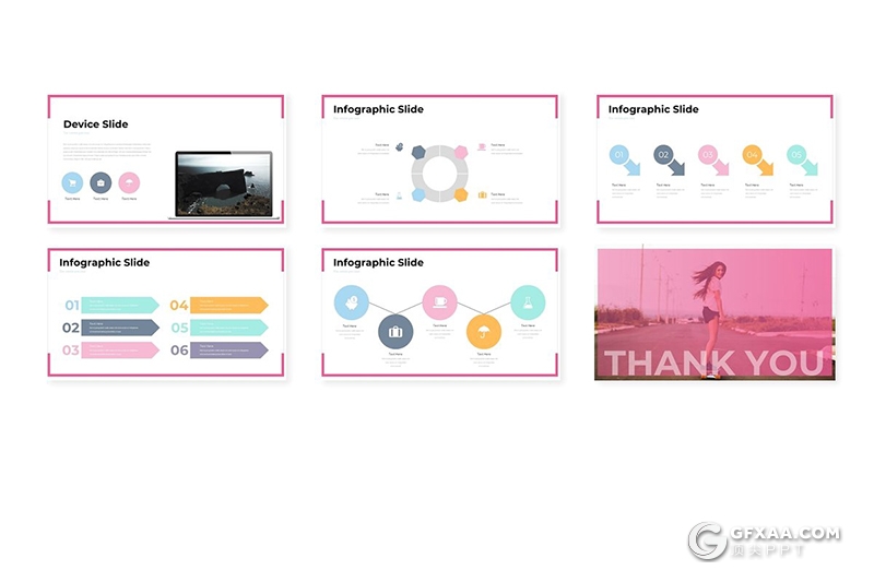 30页5种配色欧美创意keynote模板 - 顶尖PPT