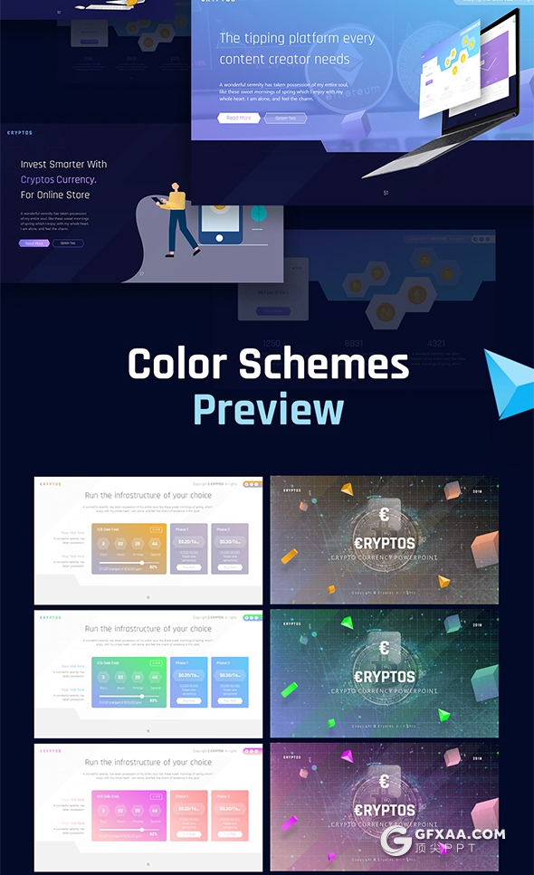 90页精美动态效果高端商务ppt模板 11种主题配色 - 顶尖PPT