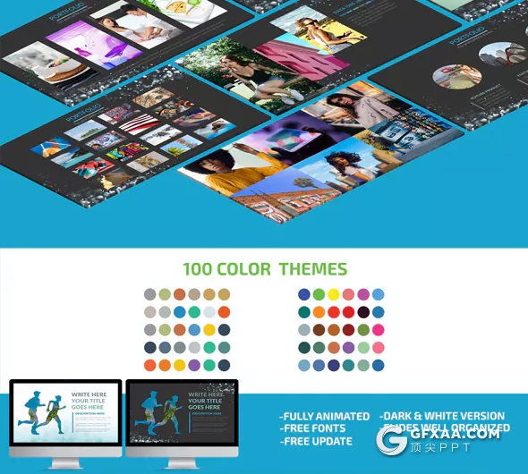 247页欧美大型商务keynote模板 2种底色100个XML配色文件 - 顶尖PPT