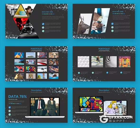 247页欧美大型商务keynote模板 2种底色100个XML配色文件 - 顶尖PPT