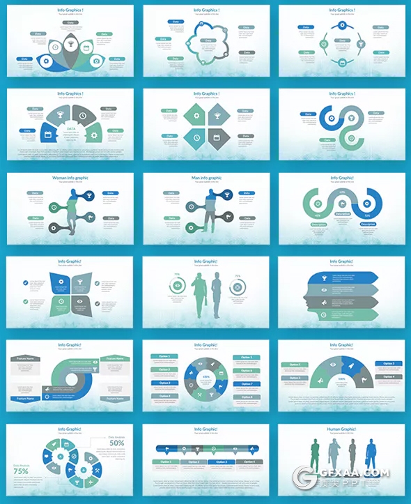 247页欧美大型商务keynote模板 2种底色100个XML配色文件 - 顶尖PPT