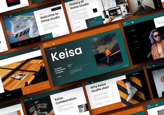 商务品牌形象展示推介Keynote模板 - 顶尖PPT