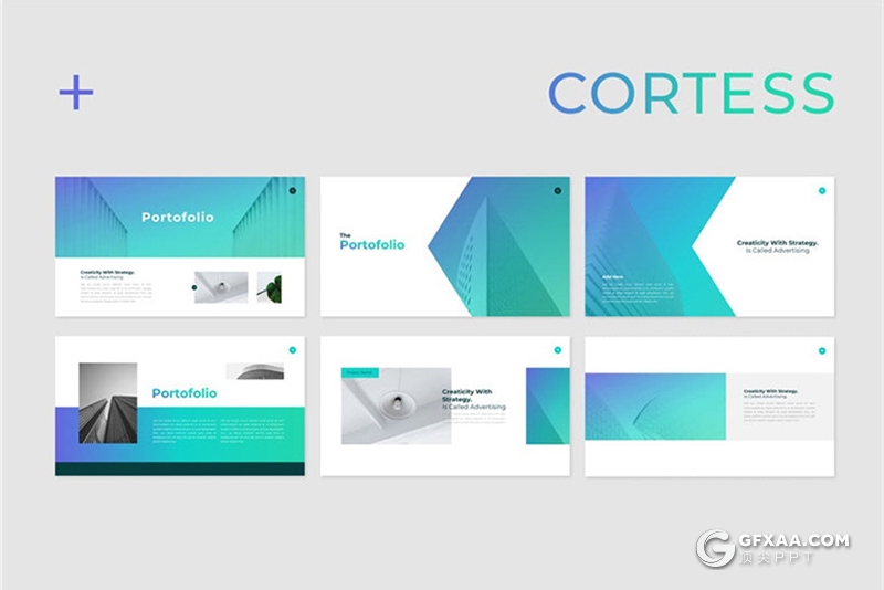 50页蓝色欧美商务通用ppt模板 - 顶尖PPT
