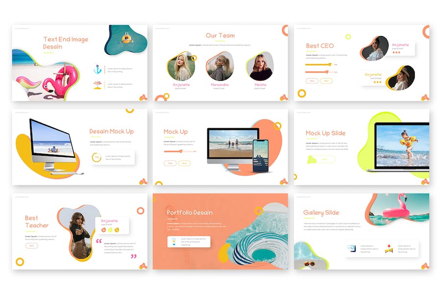 微风清新创意商业演讲Keynote模板 - 顶尖PPT
