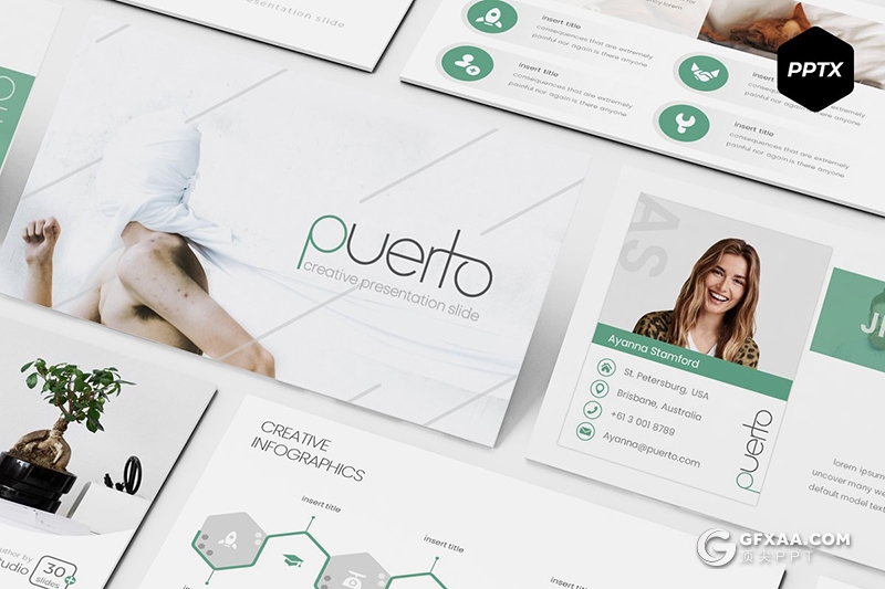 30页5种配色商务演讲通用ppt模板 - 顶尖PPT